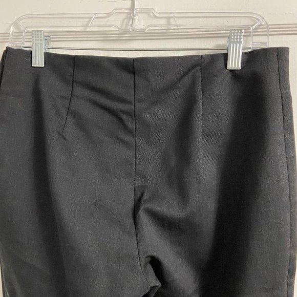 TER ET BANTINE Italian Black Wool Straight Leg Cuffed Trouser Size 42 - Picture 6 of 6